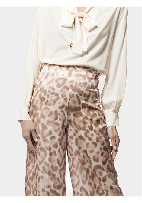 Pantalone ampio fantasia animalier SIMONA CORSELLINI | Pantaloni | P24-CPPA005-020000